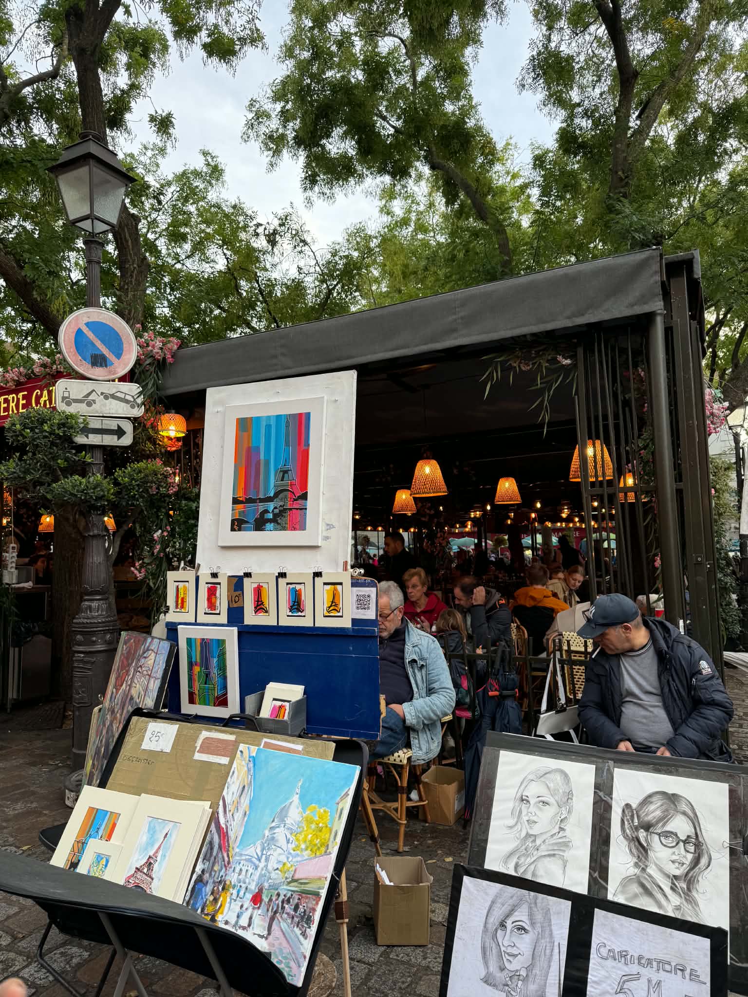 Artists and their work in Montmartre