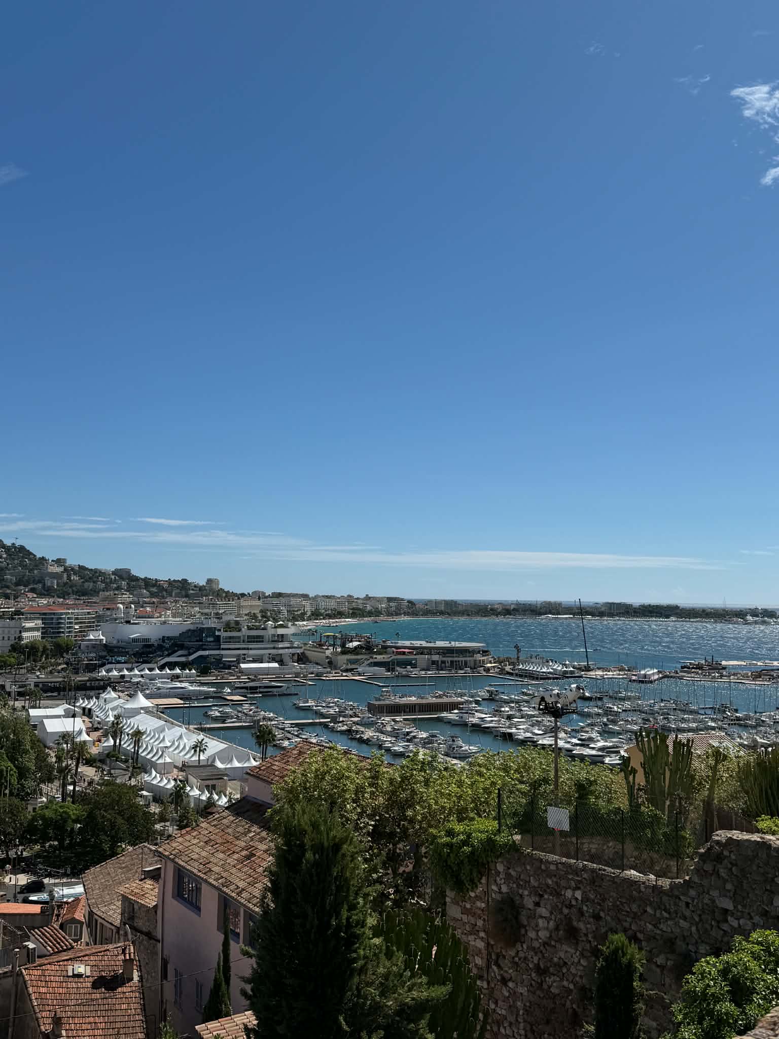 The harbor and blue Mediterranean waters of Cannes